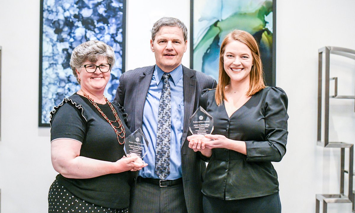 PACouncil's tweet photo. Congratulations to our 2020 Outstanding PAC Award winners! Learn more about the winning efforts from Williams Companies and the Consumer Technology Association https://t.co/gq2Z1CNa51 #pacmiami @CTATech @WilliamsUpdates https://t.co/E9Vj7djBph