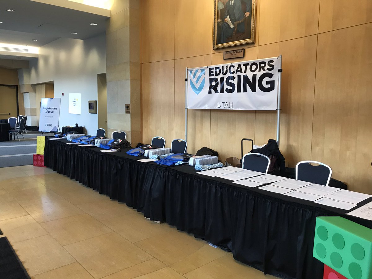 HigglyWiggly9's tweet photo. Making history today! Utah’s first ever Educators Rising State Competition! #EdRisingUT @UtahCTE @UTBoardofEd https://t.co/RdAFTqCoZI