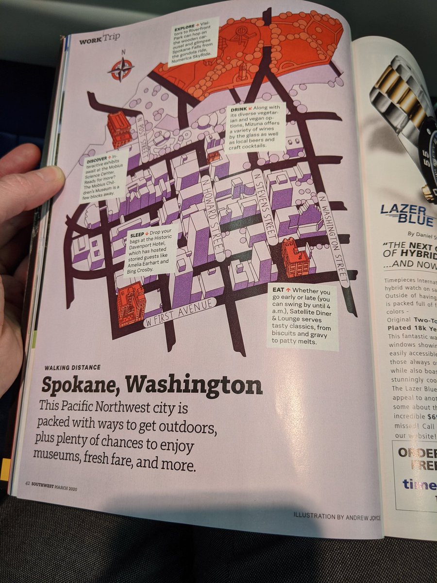 JenniferAHenke's tweet photo. Hey #pbesa2020 attendees! Look what's featured in the March issue of Southwest flight magazine - Spokane! Grab some tips before our meeting next month! @esa_pac https://t.co/tJoLrTcEqS