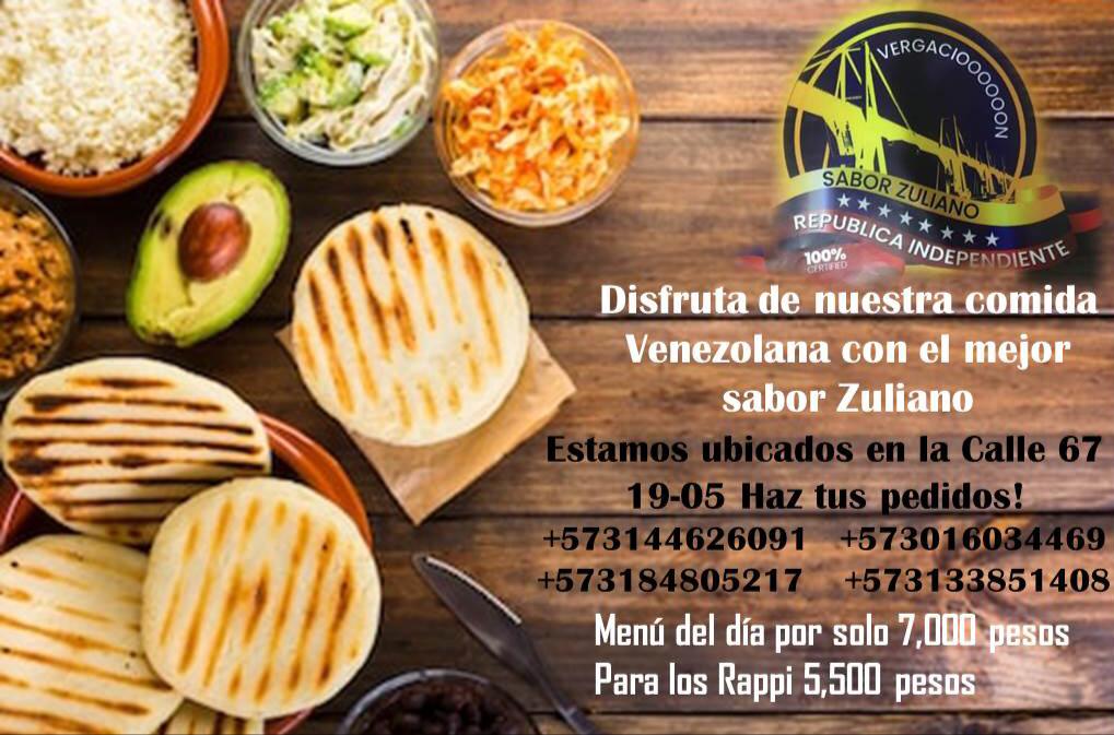 Billy_Hernandez's tweet photo. Mi familia abrió un restaurante de comida venezolano en Bogotá no es muy grande pero tiene un gran sabor. Si me regalarian un RT sería de gran ayuda está ubicado en carrera 67 con carrera 19-05 Bogota D.C Chapinero el restaurante se llama Sabor Zuliano. https://t.co/jNd8eppna4
