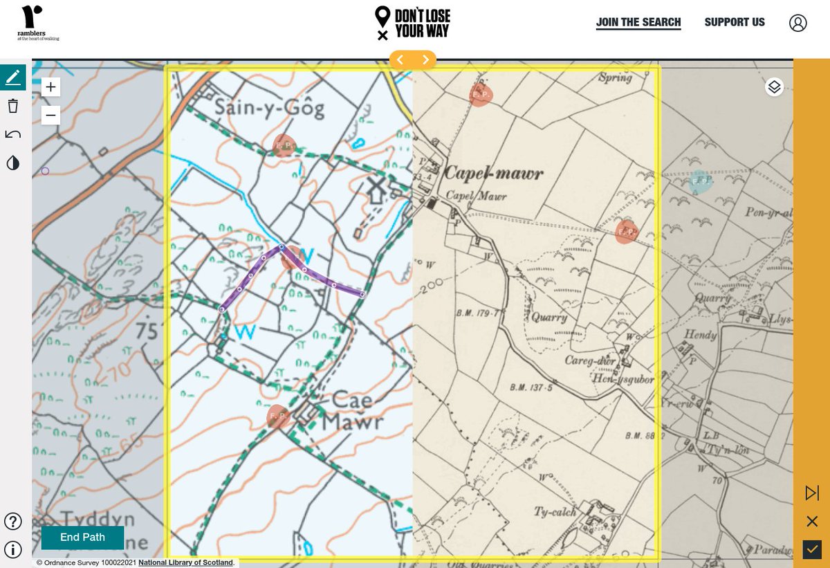 ormsbydaniel1's tweet photo. I've now reviewed over 100 square km of historic mapping and found nearly 23 miles of lost paths using the awesome mapping tools from @RamblersGB If you've not already tried it yourself, check it out at https://t.co/idCo1WgJTT
#DontLoseYourWay https://t.co/o4Sb1fussK