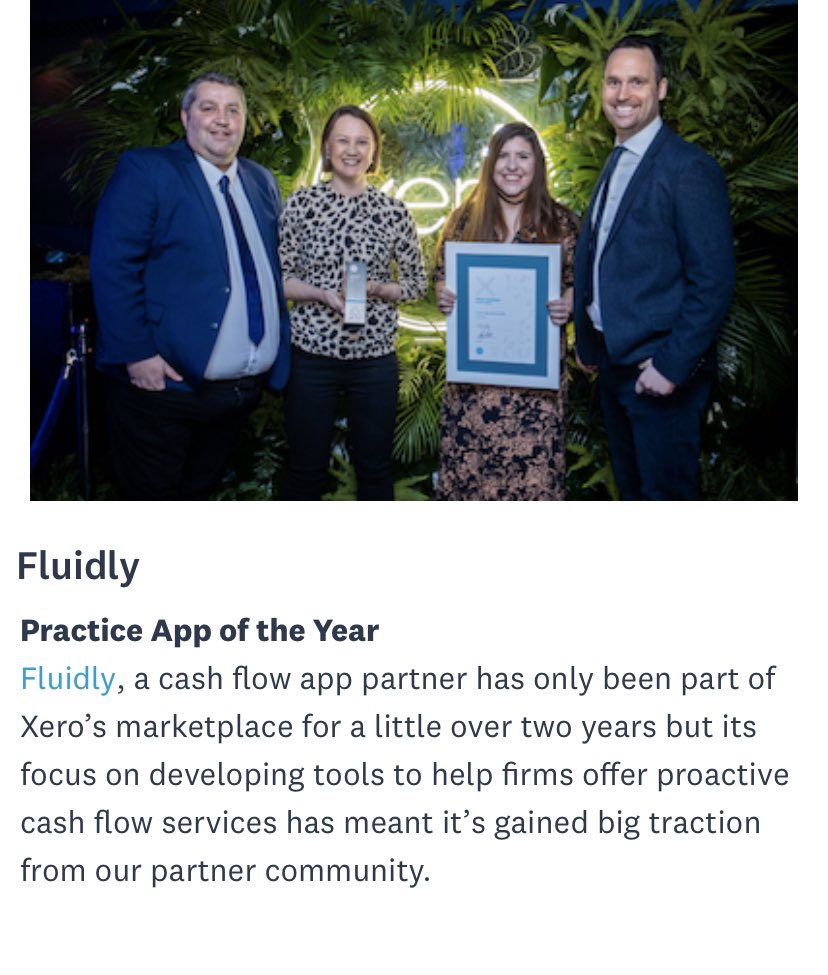 gpugh09's tweet photo. What a night at the @Xero awards. Topped off with @Fluidly winning “practice app of the year”
Also love this photo as it’s the only one I’m actually looking the camera.
Really exciting times at @Fluidly and it’s a pleasure to be part of it.
#intelligentcashflow
#excitingtimes https://t.co/ElXdlrz10s