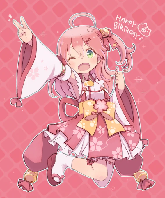 はぴばだにぇええええ?✧*。٩( ・ω・ )و✧*。
#miko_Art 