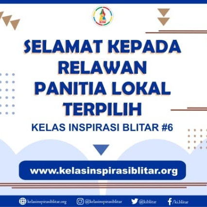 KIBlitar's tweet photo. Selamat kepada teman-teman yang telah terpilih menjadi relawan panitia lokal Kelas Inspirasi Blitar #6, ya!

Untuk informasi selengkapnya, bisa cek di website Kelas Inspirasi Blitar ❤️

Salam Inspirasi! https://t.co/TskKsLYxxx