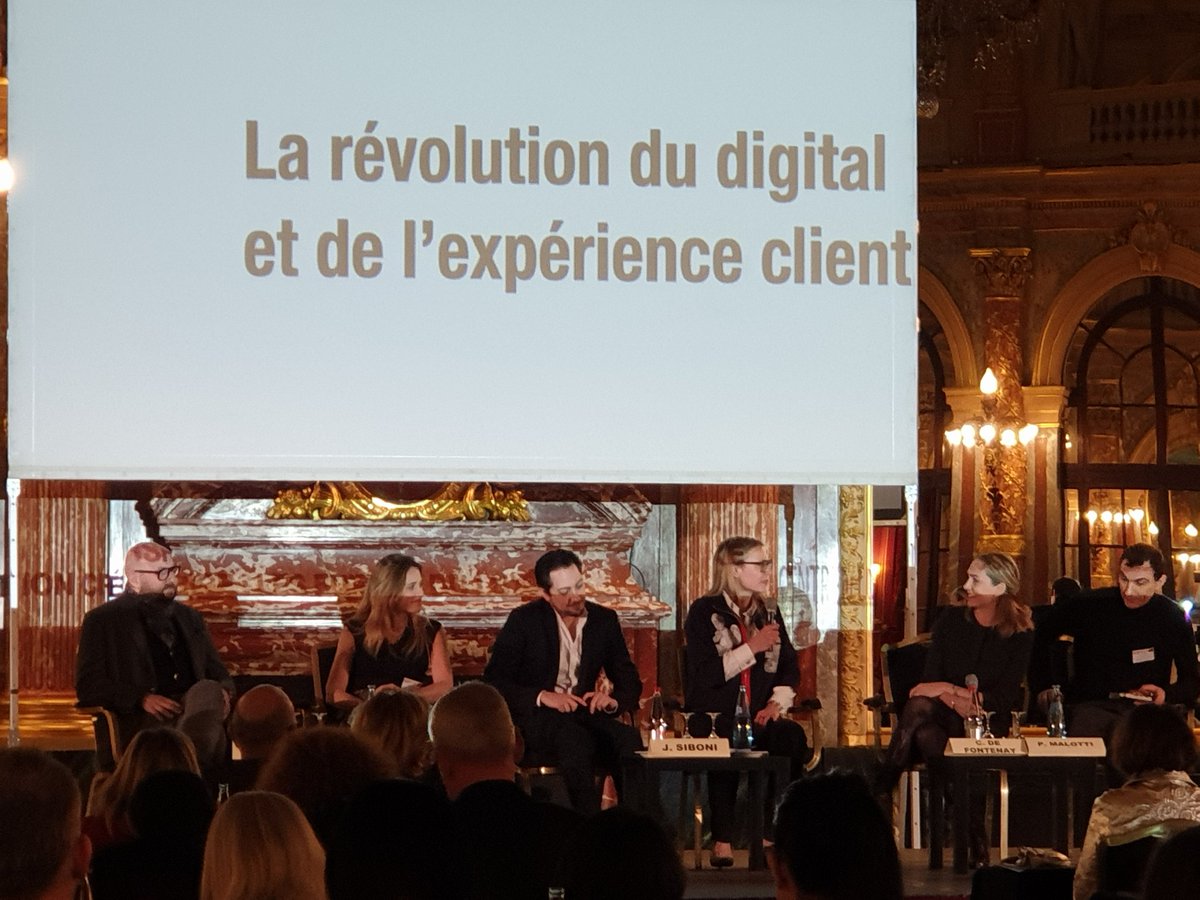 centreduluxe's tweet photo. #SommetDuLuxe20 "La révolution du digital"  -》 passionnants échanges sur les équilibres, les perspectives, les interactions entre la création, le Zeitgeist et les data ! #luxe #DisruptionCreatrice @j_siboni @pmalotti @Valtech_FR @LuxuryNext @jeanrevis @Luxurynsight https://t.co/gO6iIaBaN0