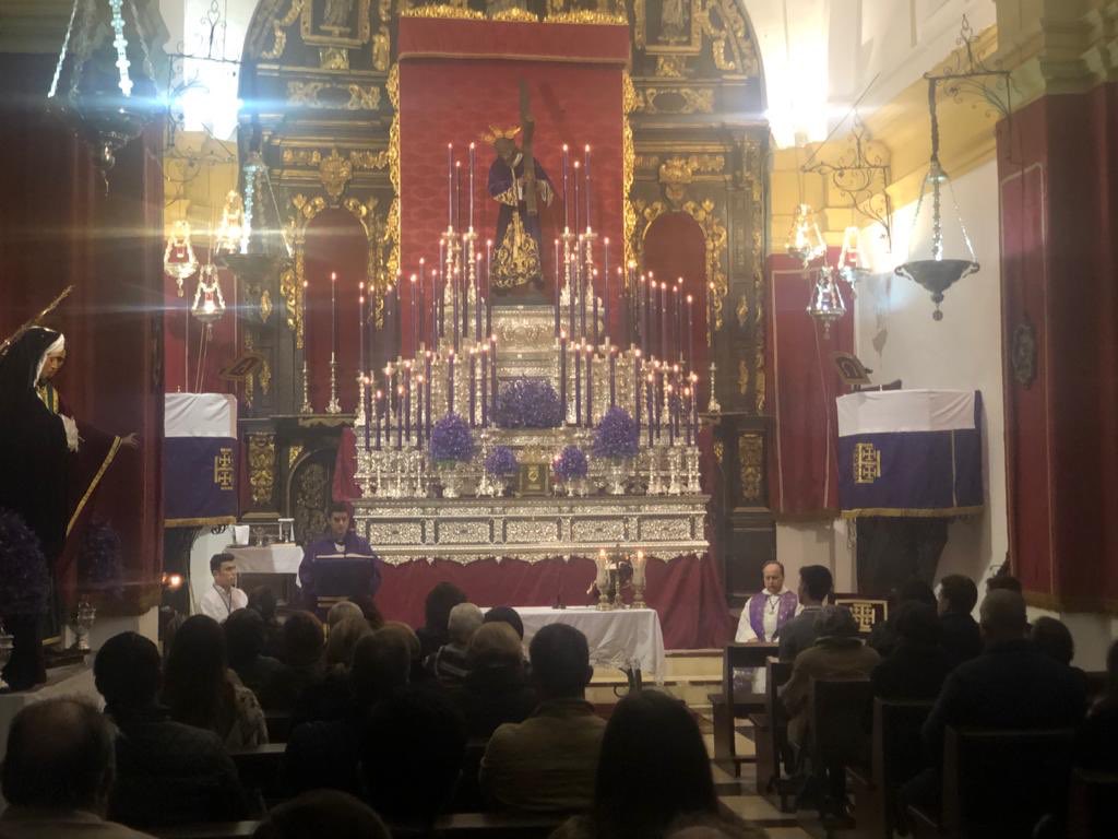 NtroJesus's tweet photo. 📸 Os mostramos algunas imágenes del segundo día (martes 03/03) de Solemne Quinario en honor a nuestro amantísimo titular Nuestro Padre Jesus Nazareno. 

Ocupa la sagrada cátedra Rvdo. D. Carlos Romero Prieto (párroco de Ntra. Sra. de las Huertas , La Puebla de los Infantes). https://t.co/I5FHgQEOGW