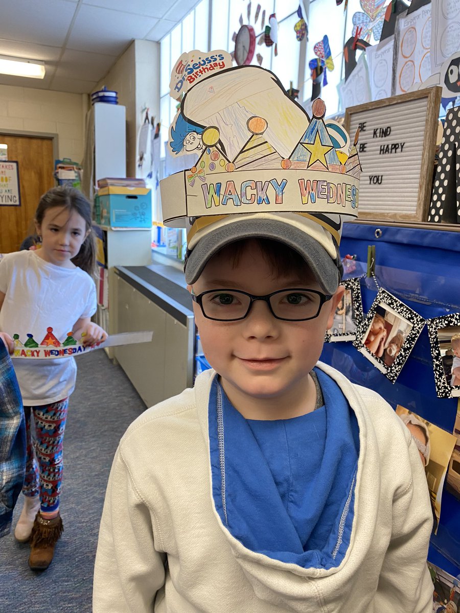 NS_Grade2's tweet photo. Happy Wacky Wednesday from Mrs. Murabito’s class#seuss https://t.co/VjXtGO9GGo