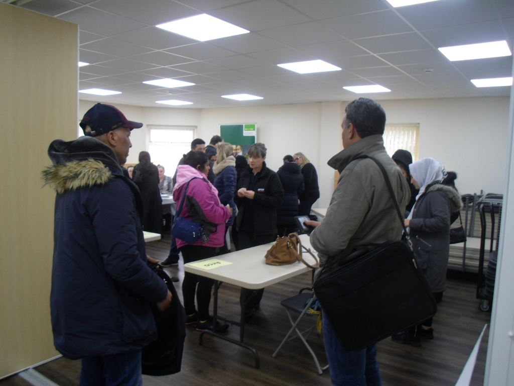 A very successful #JobFair at #Saharainpreston today over 122 people in attendance. Thank you from support from our partners #NHS #debenhams #Jobcentreplus #Arco #LancashirePolice #DWP #Costa #Inspira and #Suelittle from #Prestoncitycouncil.6 people applied for Jobs.