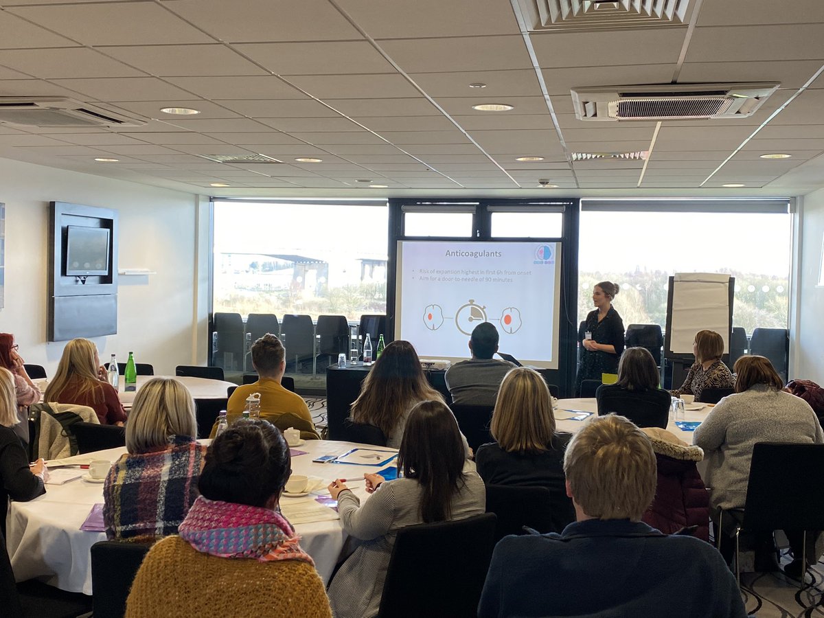 <a href="/E_Birlo/">Emily Birleson</a> and <a href="/Natgreaves1/">Natalie Greaves</a> deliver another of our afternoon workshops on Intracerebral hemorrhage (ICH) and the ABC bundle led by <a href="/adrianpj1/">Adrian Parry-Jones</a> across all our @GMStrokeODN HASUs including <a href="/HasuHill/">Stockport Stroke Team</a> <a href="/HASU_SRFT/">HASU</a> and Fairfield General HASU #GMStrokeConf20