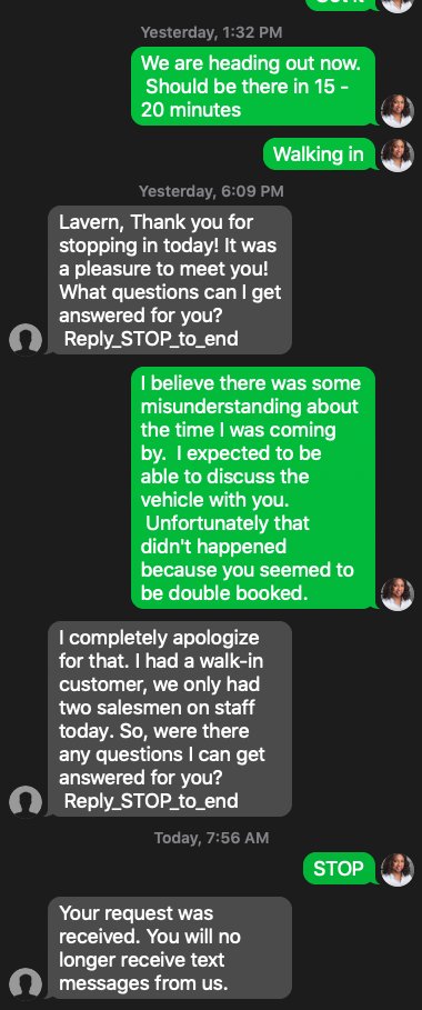 LavSula's tweet photo. What happened to Customer Service??? I made an appointment with the Volvo dealer and when I arrived, I  was passed over for a walk-in customer. #Volvo, @VolvoCarUSA https://t.co/aSVc6bl1Dv