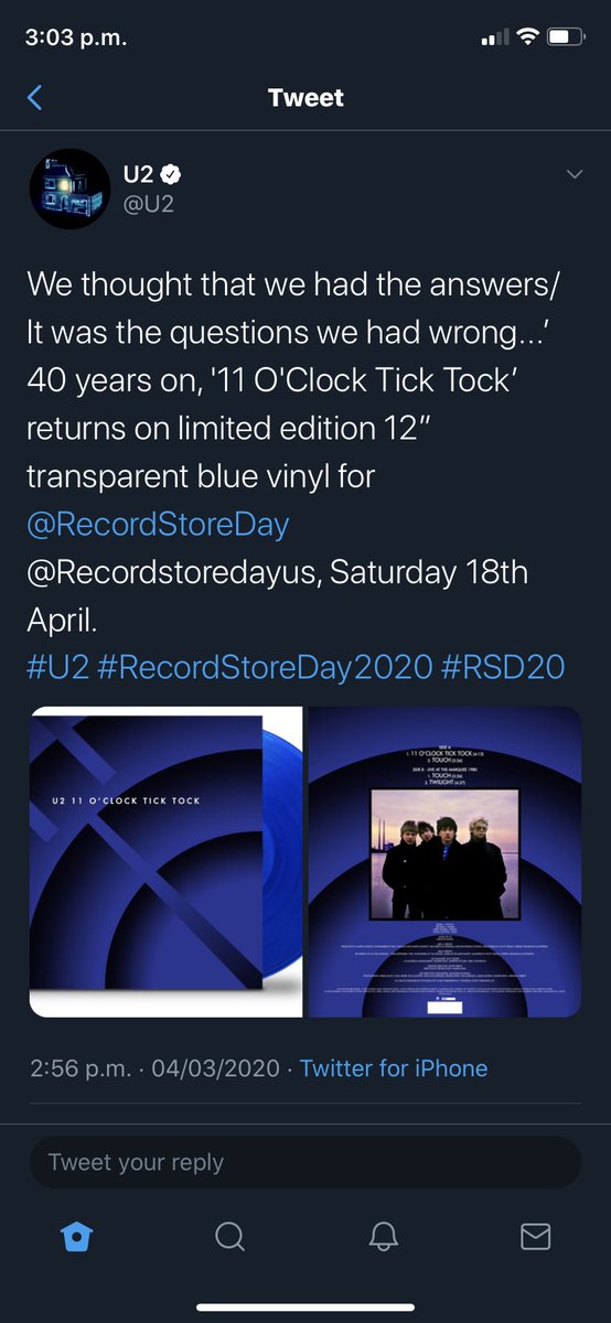 doyle1976's tweet photo. @Accenture_Irl This might be worth considering? Record will be 50 years old in 2030 and even more limited edition in a decades time  🎶 🇮🇪 https://t.co/y0OQJ1PGdp
