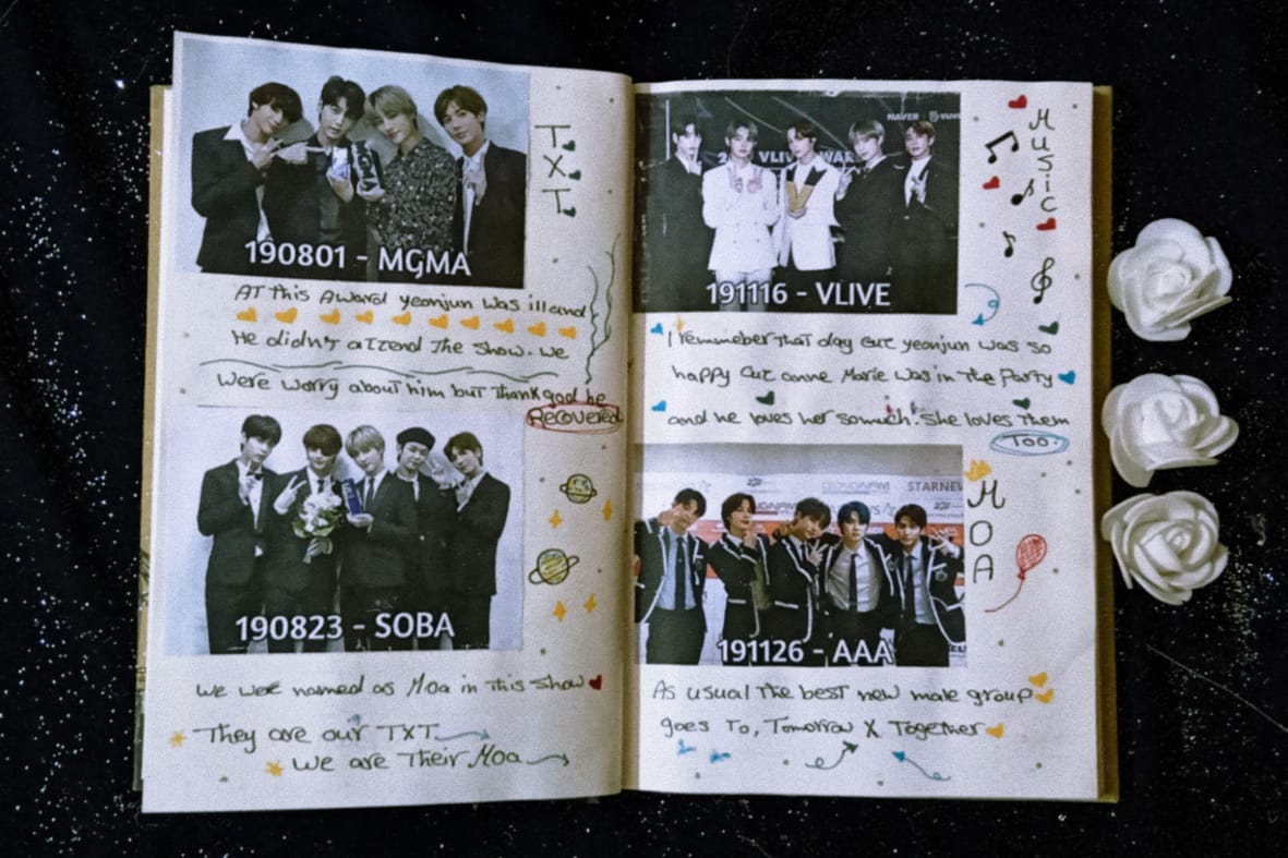 TXTEgyptianMOA's tweet photo. [The Egyptian MOA celebration] 
The Egyptian MOA has great talents just as who they stan 💙🎨
This a simple way to remember together the highlights the first year of our dream ✨
© @Meichan2013
#TXT1stAnniversary
#OneDreamWithTXT 
#TXT_OurStarLine https://t.co/oB6AIEF61f