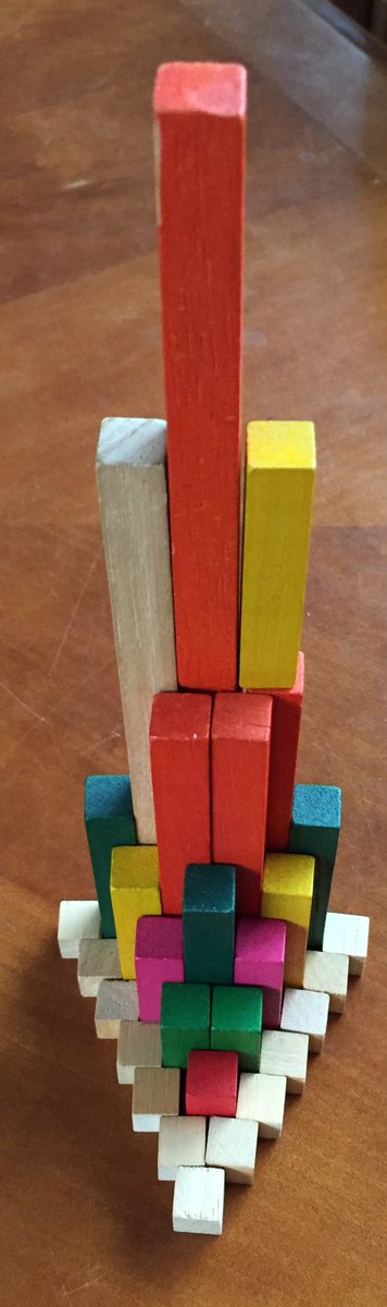 MathsJF's tweet image. Enhancing my visual memory for #pascalstriangle #cuisenaire Thanks to @ChrisMcGrane84
