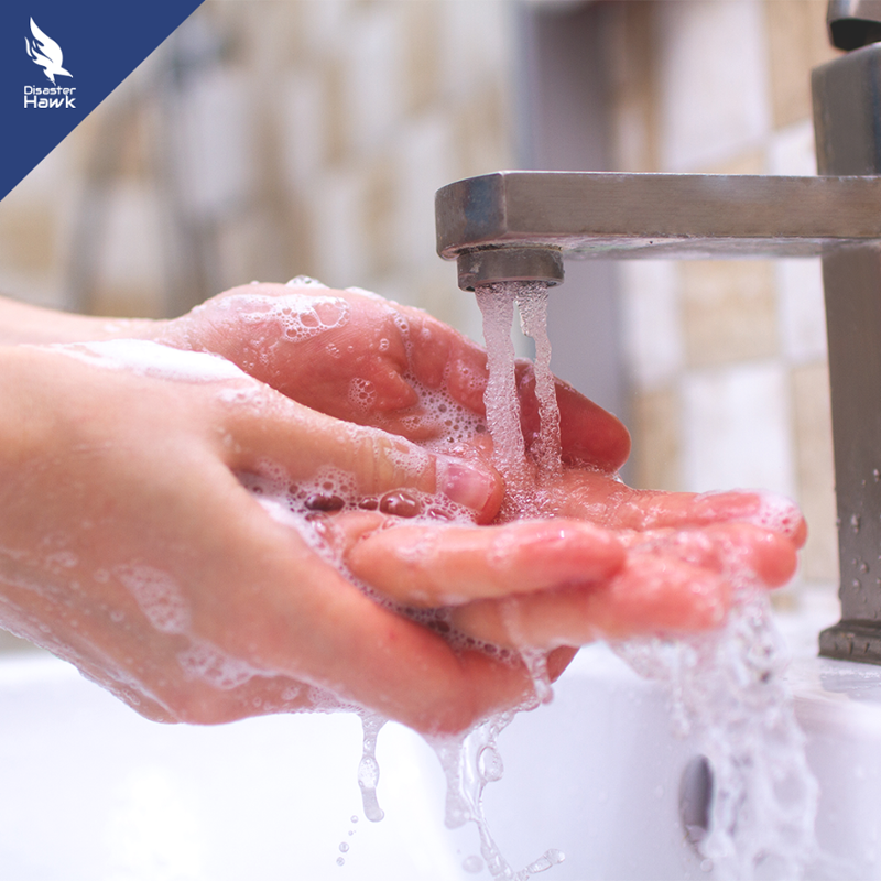 DisasterHawk's tweet image. Wet your hands with clean running water and then lather them with soap; don’t miss the backs of your hands, between your fingers and under your nails. Scrub your hands for at least 20 seconds. Rinse your hands well with running water and dry them with a clean towel. @nytimes