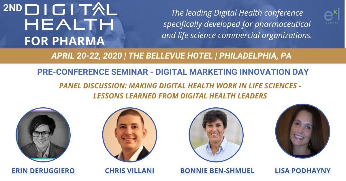 FiercePharmaMkt's tweet photo. We're kicking off our 2nd Digital Health for Pharma (#DH4P), April 20-22 in Philadelphia, with a pre-conference day dedicated to digital marketing and innovation. Here's a glimpse of confirmed speakers and topics. Learn more: https://t.co/sbeh8E9Ew2

EARLY BIRD RATES END MARCH 6! https://t.co/SKuX1E1kjK