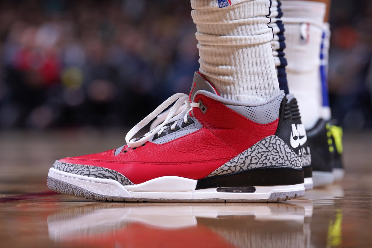 jordan 3 red cement white laces