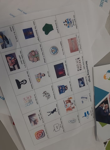 Over lunch, each team pitched their business ideas to industry professionals. 

This was also a networking period, where students played 'Networking Bingo' as they made connections #InspiringYouth2020