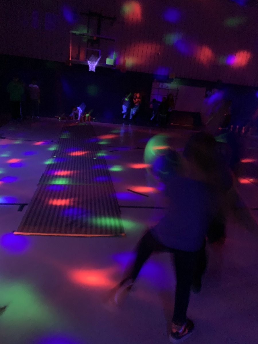 EagleRidgeKISD's tweet photo. Coach Landers has the gym all set up for some amazing cosmic bowling!!! #ERELimitlessFun #ERELimitlessLearning https://t.co/pirARRN2aR