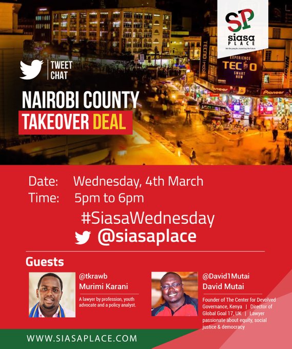 siasaplace's tweet photo. Asante @tkrawb @David1Mutai for joining us for today's chat.
#SiasaWednesday https://t.co/ua2n63ZjxH