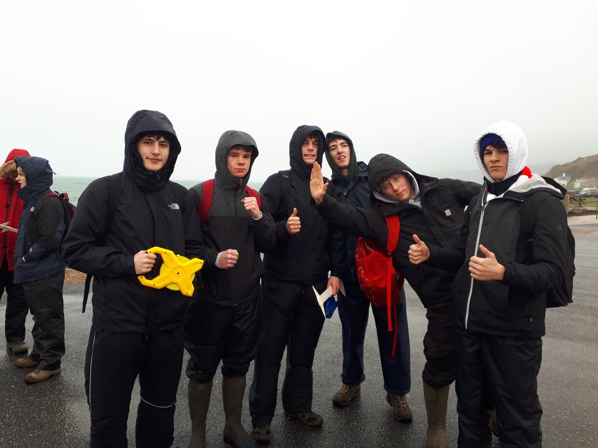 ChurchillHUMS's tweet photo. A rainy day at the coast for year 12 geographers today..still motivated and loving it though 😊 https://t.co/AOWSSwTUS6