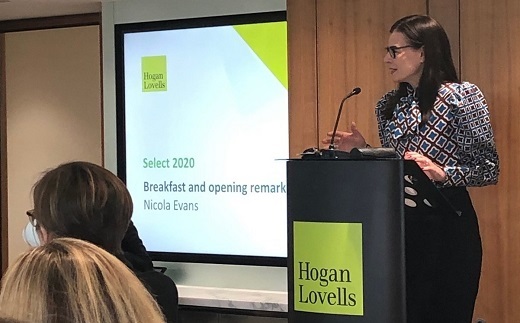 HoganLovells's tweet image. Partner Nicola Evans introduces our annual senior in-house counsel conference Select 2020 this morning in our London office. A fantastic program. bit.ly/2wom1lO #Select2020
