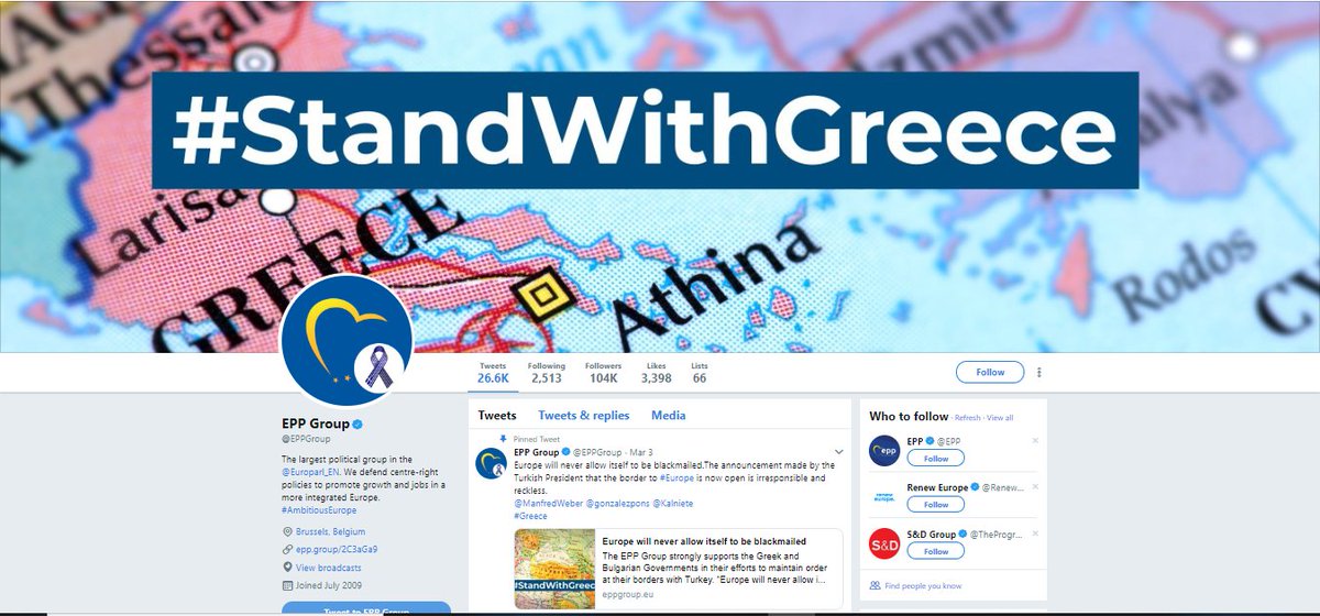 .  @EPPGroup decided to support Greece.