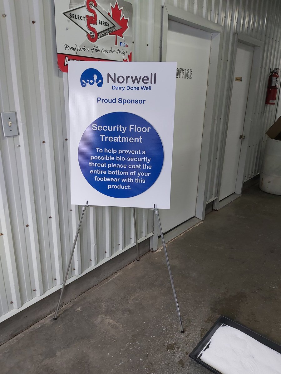 BrubakerDan's tweet photo. Were happy to sponsor the Security Floor Treatment for the Wellington County Car Tour! Come by and see us at Roger Martin's farm near Kenilworth @NorwellDairy @HolsteinCanada #dairydonewell https://t.co/icfQeYdHLw