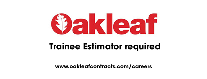 oakleafolc's tweet photo. Considering an #Apprenticeship in #ConstructionManagment or similar field? We are looking for a Trainee Estimator to join our team! 

Full job specification  https://t.co/zLMN5iNGbT https://t.co/1a4FQxcH1j
