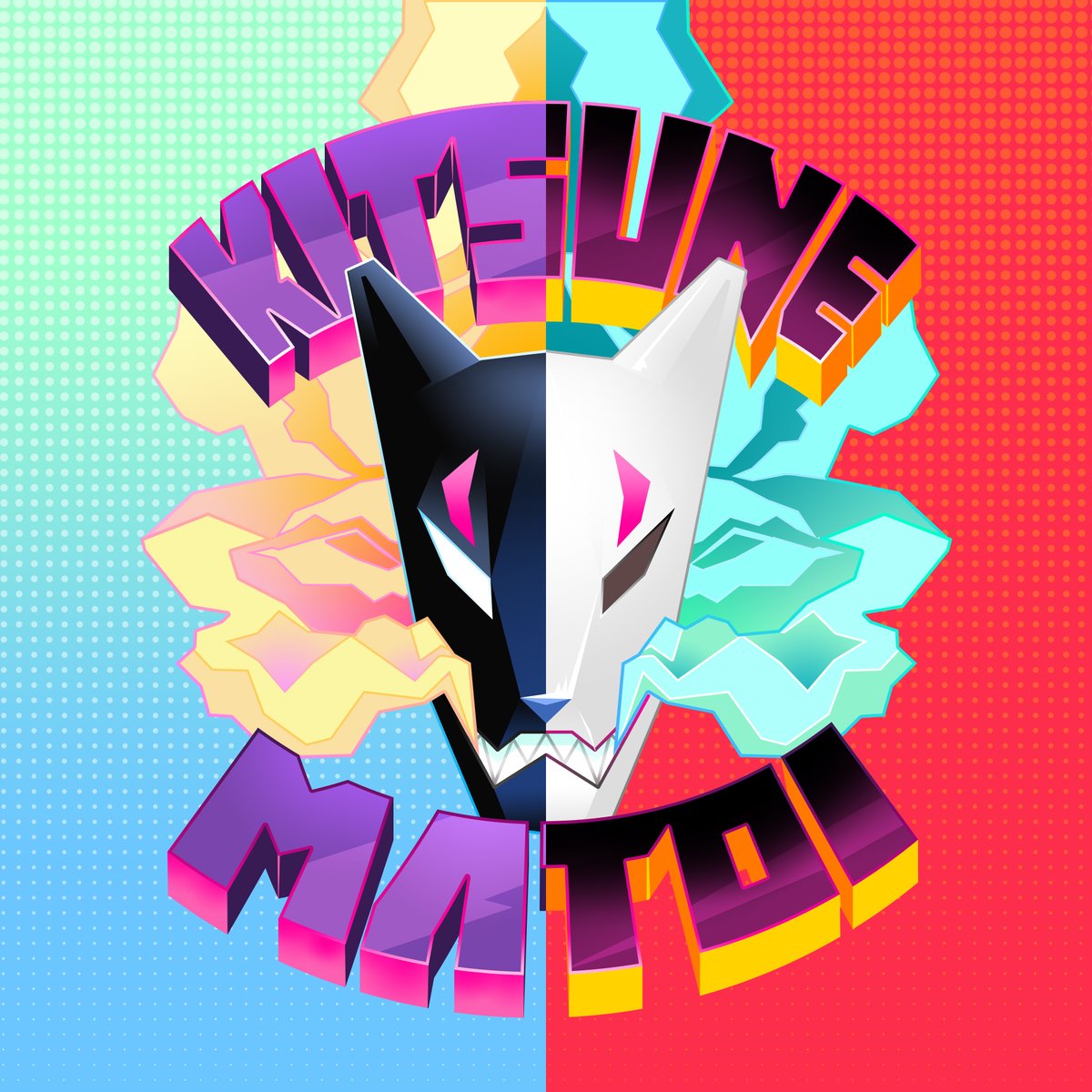 illustratorilo's tweet photo. Ever since seeing #PROMARE I've been eager to try out these amazing color palettes! Reverted an old sketch to some sort of a logo inspired by the Burnish and Matoi Teams. Which one is for you, Red of Blue? Available as prints here, https://t.co/99pE9nvrKA https://t.co/mEOvtaDb5v