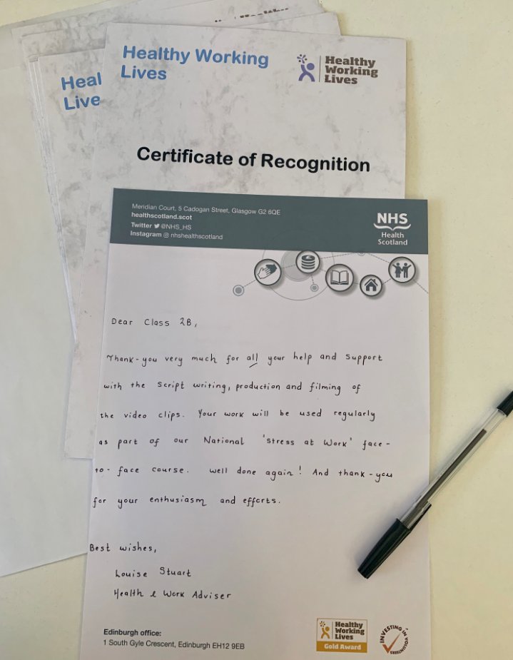 Healthy_WL's tweet photo. We would like to say a HUGE thank-you to @GKCollege Performing Arts students (Class 2B) for all their hard work and efforts.

They supported us with the development and production of a National Healthy Working Lives media training resource about stress and work. https://t.co/LfKwGWMKbx