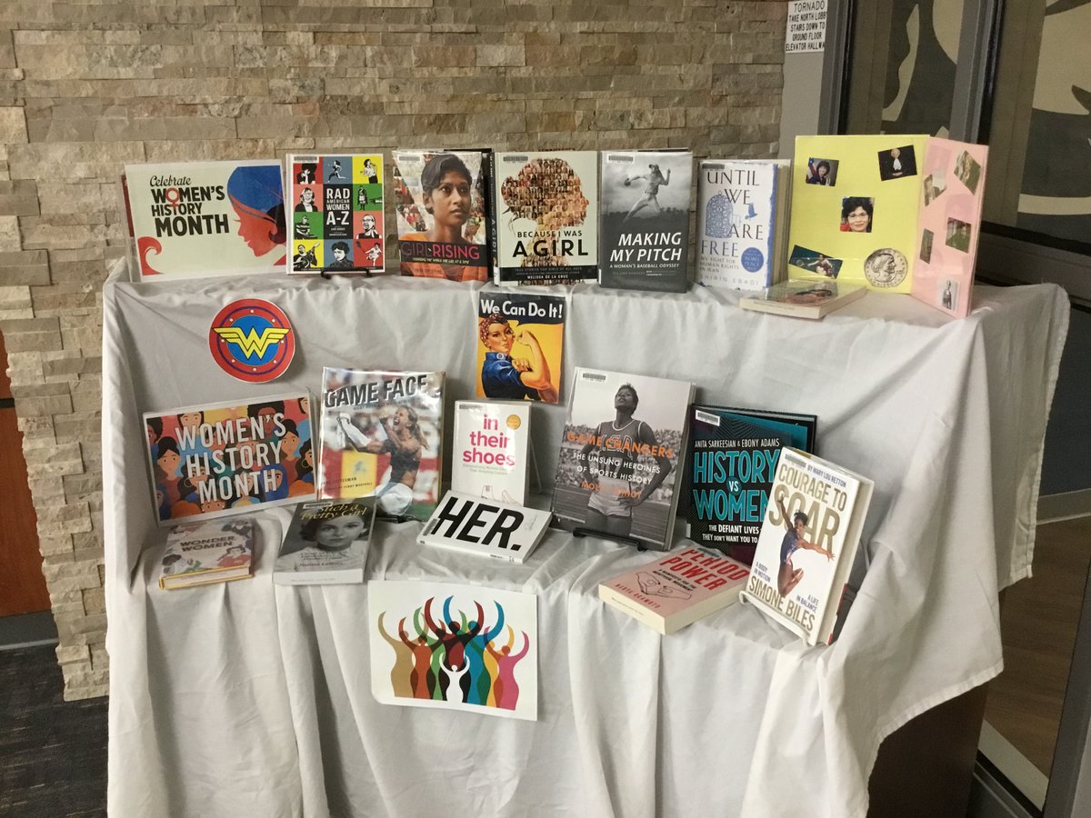 hehslibrary's tweet photo. Stop by the Media Center to check some books about Women's History Month! https://t.co/GSkVqizn6q