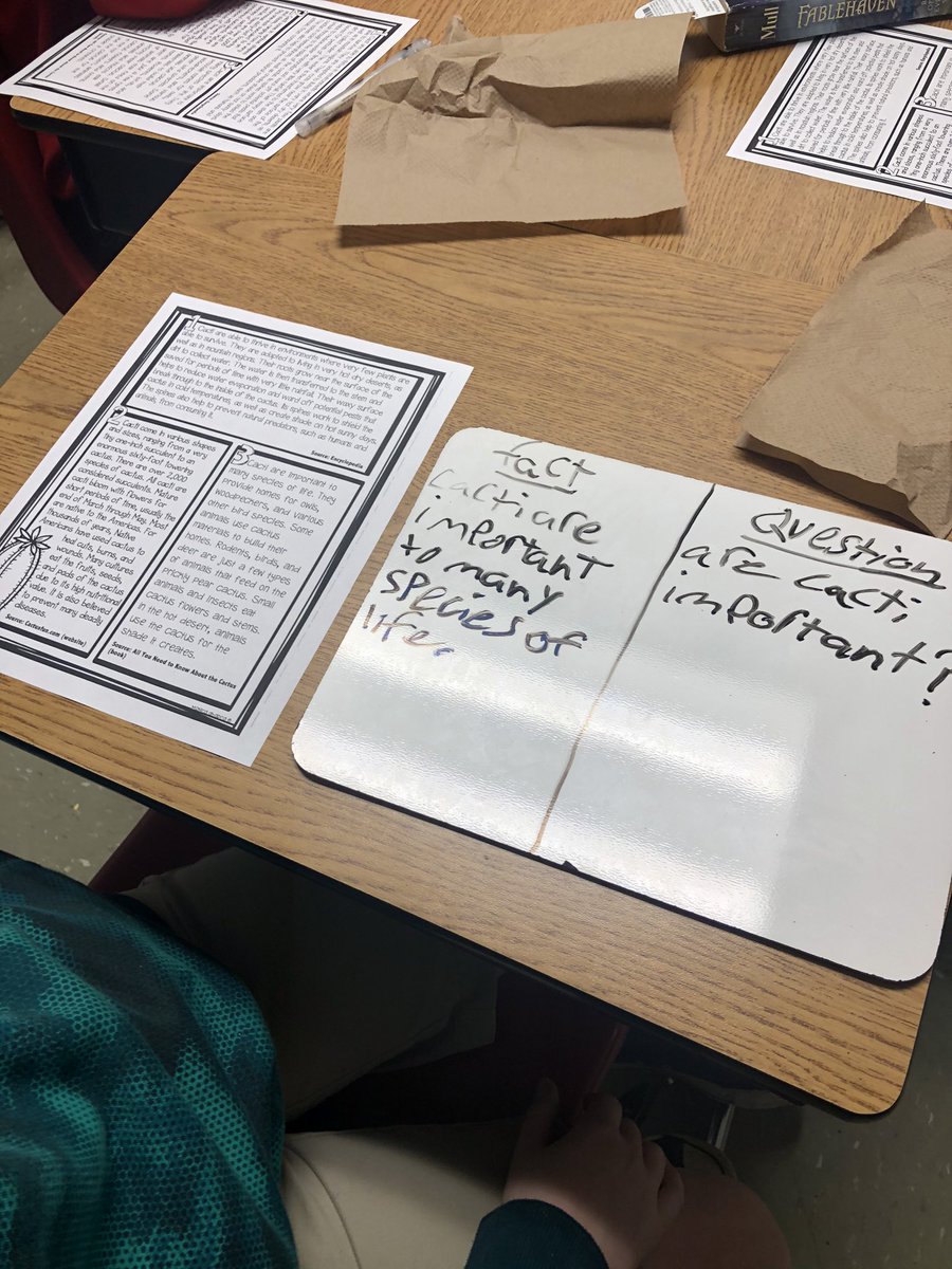 sexton1923's tweet photo. Reading workshop mini lesson using Green Questions. ๐๐ฅ#noworksheetwednesday @watterson_elem @EducatorHill https://t.co/w60DUBh6va