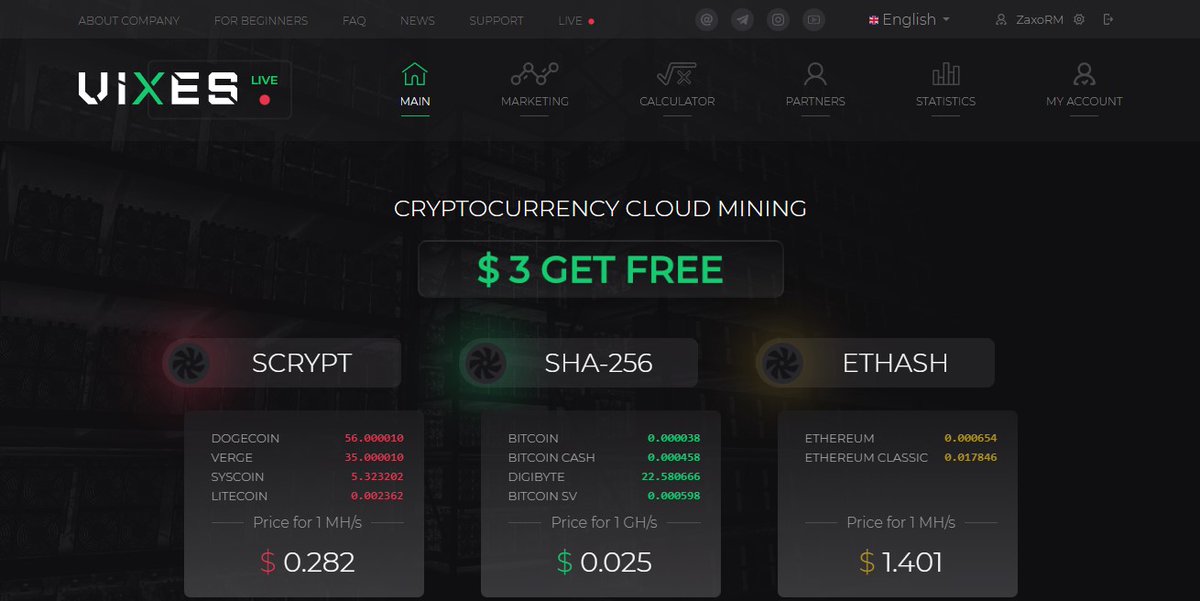 RealMonitoring's tweet image. 📢ADDED PROGRAM - VIXES📢

🚀The project will start on February 14, 2020.

💰Investment plans: up to 3% daily, unlimited (Deposit included) + 3$registration bonus

Affiliate program: 7%-2%-1%

💰Order of referral - real-monitoring.com/refback/lid/6/

✅Registration - vixes.biz/?ref=PijAIe