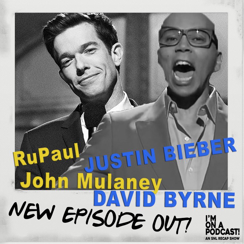 imonapodcast's tweet photo. Latest pod is out now! And it’s a double feature! Check it out at https://t.co/2pfCk2zsV5 #SNL #podcast #rupaul #JohnMulaney https://t.co/KfVhCnY9Q9