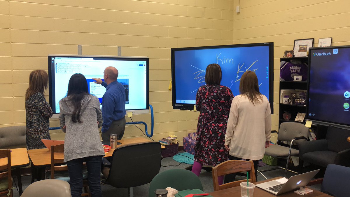 RP_TechDirector's tweet photo. Teachers evaluating interactive displays. https://t.co/p4ksl1A1LA