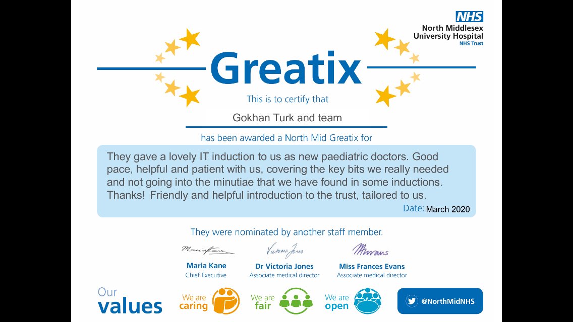 Two good things about this Greatix - firstly great to see IT getting praise and secondly the nominator has only worked here for 2 days. <a href="/brmahony/">Brendan Mahony 💙</a> @achimschwenk <a href="/Dhruv_Rastogi/">Dhruv Rastogi</a>