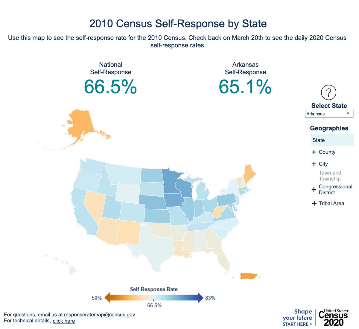 ar_census's tweet photo. Did you already #CommitToCountAR for #Census2020? Fantastic! Now help #20for2020 members, friends, or fellow Arkansans complete the census survey starting later this month. Read our latest email to find out how: https://t.co/2OG9QVaBbR https://t.co/rfcjfYukci