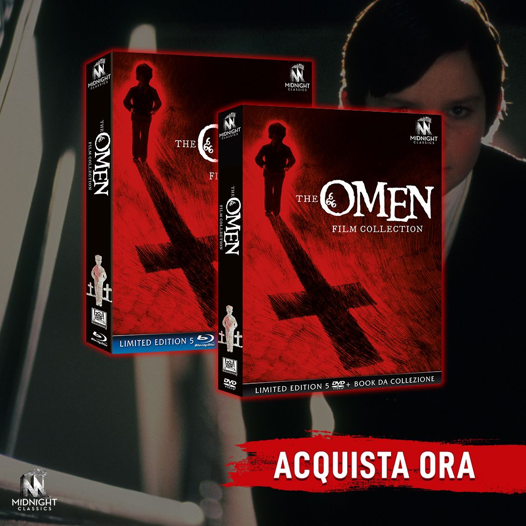 00factory's tweet photo. L’epopea che vede protagonista il bambino più diabolico della storia del cinema, raccolta in una collector’s edition con tutti i film della saga e 8 ore di contenuti extra.
ƚ #TheOmenCollection ƚ è il cofanetto maledetto da avere. Ora.
#MidnightClassics
https://t.co/2mzJwUqKMi https://t.co/DDNekvGoqS