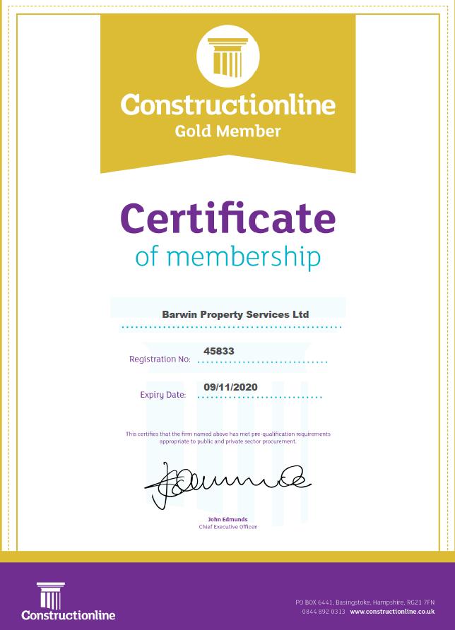 Barwin_UK's tweet photo. Barwin Property Services Ltd are pleased to announce we are no longer just Constructionline Silver Members but now are verified as Constructionline Gold Members. #constructionlinegold #constructionlinesilver #constructionline https://t.co/0C06Sll1Zl
