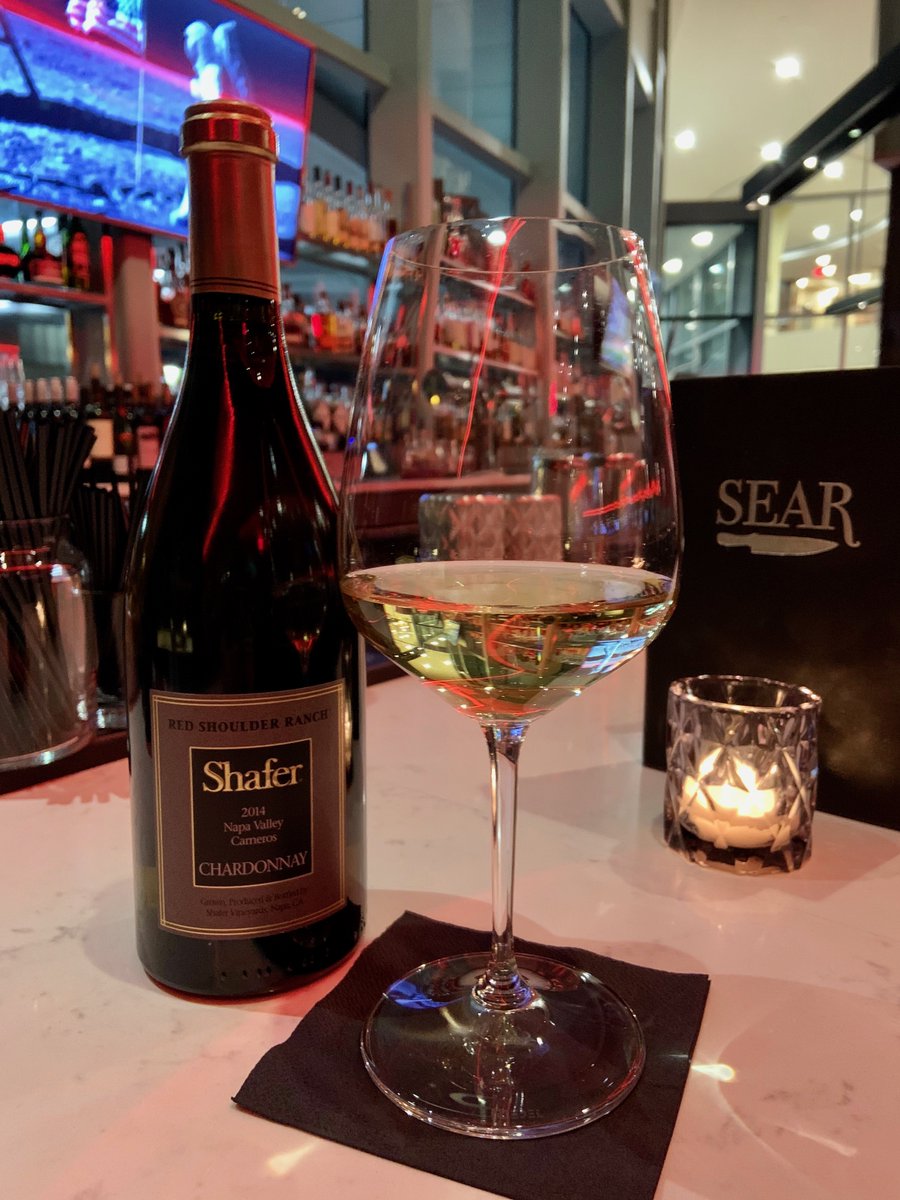 SearBuffalo's tweet photo. It's Wine Wednesday! 🍷🍾 Stop in for these wine specials to celebrate our @OpenTable Award for Best Wine List.  

- 2014 Shafer 'Red Shoulder Ranch' Chardonnay $95/bottle
- 2013 Anwilka Red Blend $80/bottle
- 2017 Turley Juvenile Zinfandel $13/glass (Coravin) https://t.co/ZaDZoEoLxe