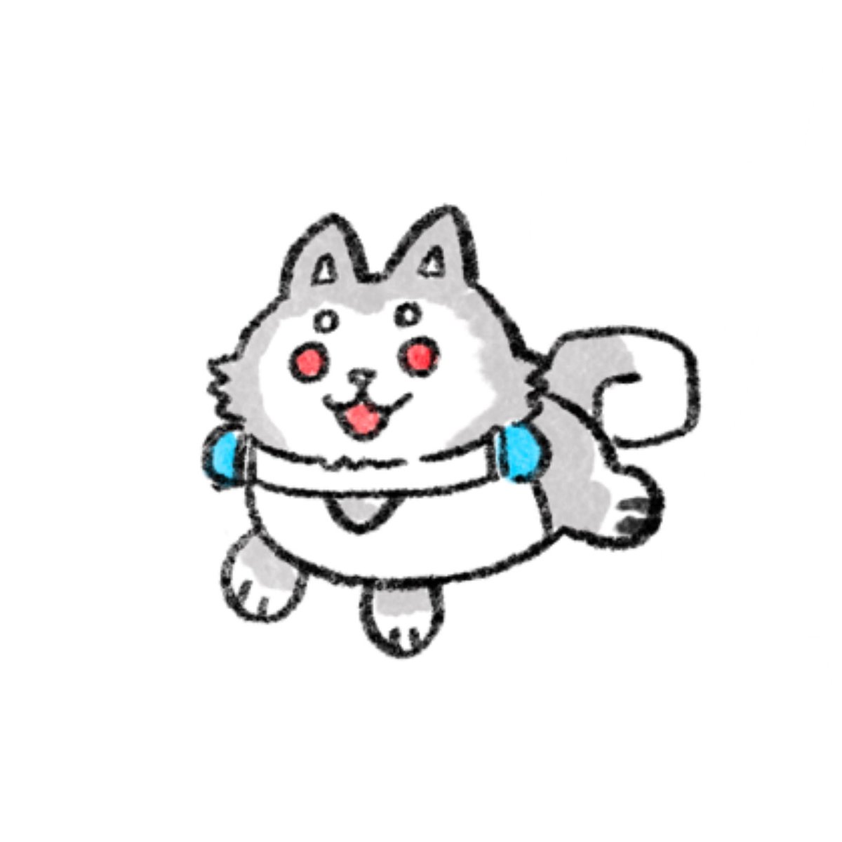 「コロマルが可愛いと褒められてもの凄く嬉しかったのでフリー素材として置いときます 」|🌻𝕪𝕦𝕔𝕙𝕦𝕞𝕚𝕦🌻のイラスト
