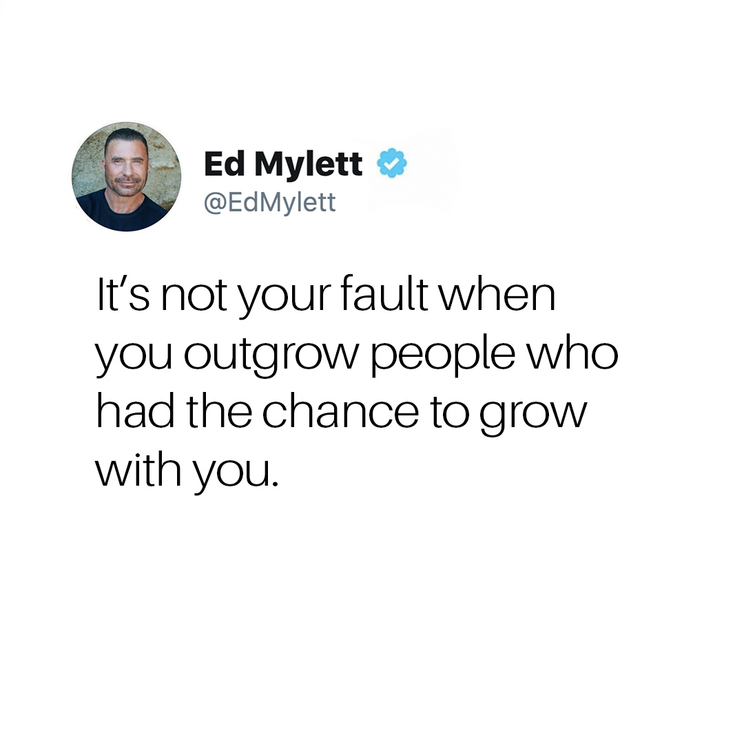 You are naturally going to lose people and attract new ones into your life that have similar visions…. This doesn’t mean to write off the other people…this just means you need to stay cognizant of how the ones around you make you feel….