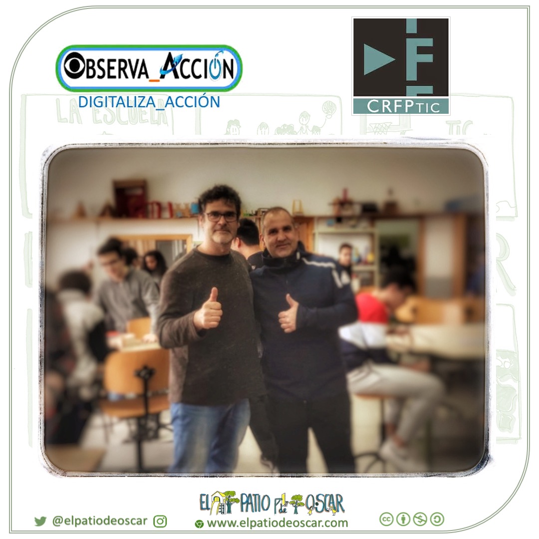 elpatiodeoscar's tweet photo. Ayer El Patio estuvo en el @IESMUribarri con el gran @tecuribarri dentro del Proyecto de Innovación #digitaliza_accion1920 Aula1@1 coordinado desde @crfptic ¡Un placer estar verte en directo! Volveré y pronto te esperamos en el @IES_Mateo ¡Álvaro TOP! #compartoblog #FP_SA https://t.co/PdntI7fhOb