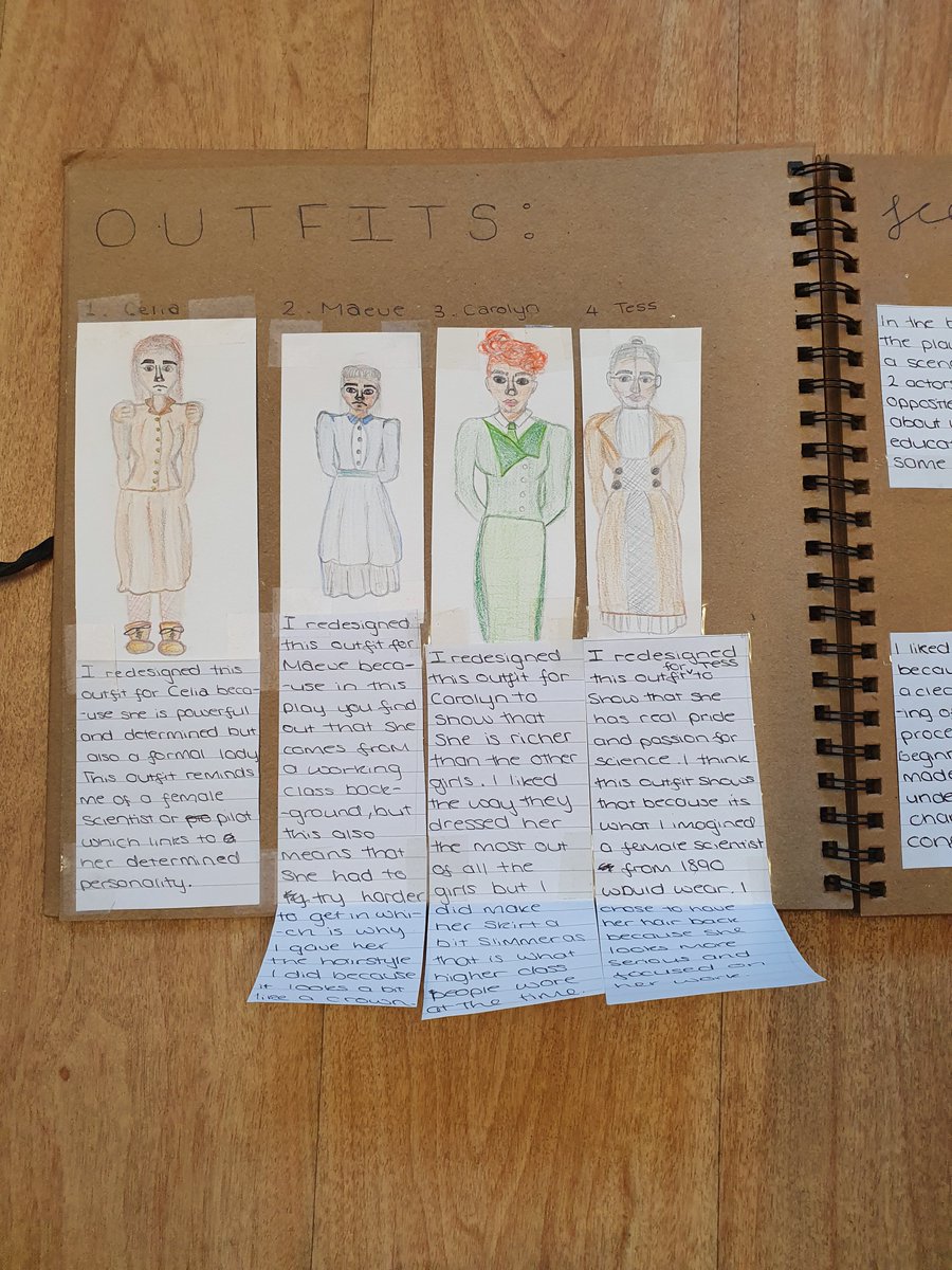 WKGS_Theatre's tweet photo. A wonderful scrapbook and presentation from Imogen in year 8 today! Great costume design!
#WKGSDRAMA #WKGSY8 #costume https://t.co/IR158zknBr