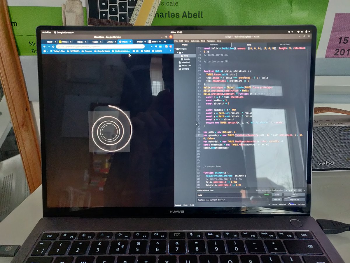 atl4shugged's tweet photo. Using 3js to build a UI experiment and love how much easier it is than trying to fake 3d in SVG... Might upgrade to #react3fiber for pointer events... https://t.co/xAERTRpzID