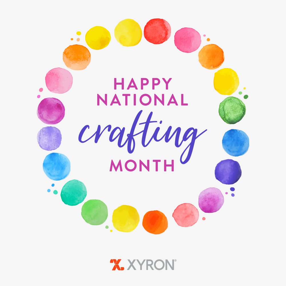 xyroninc's tweet image. #xyron #xyronadhesives #xyronstickersmaker #xyroncreativestation #nationalcraftmonth #crafts #diy #cardmaking #scrapbooking