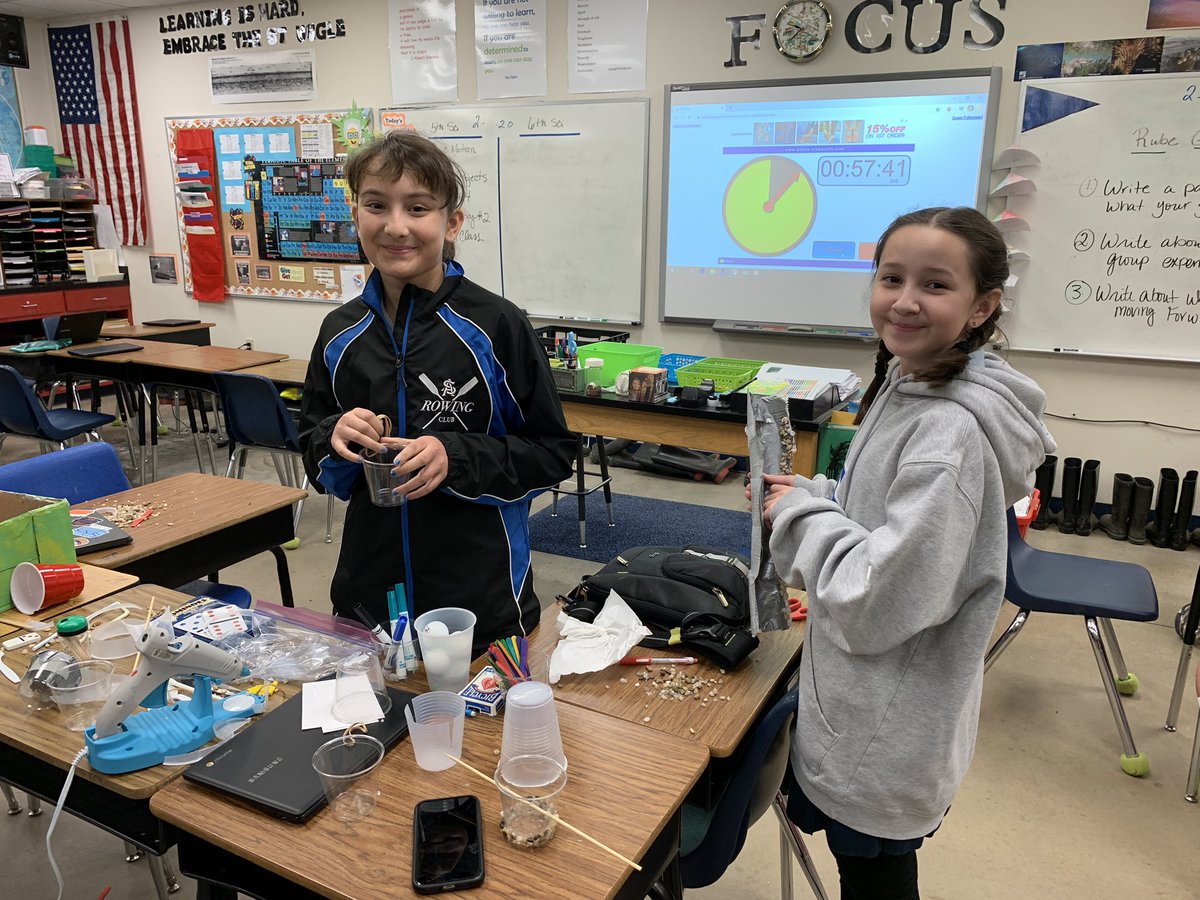 StemSloth's tweet photo. 5th-grade students are designing, fabricating, and engineering Rube Goldberg machines. It has been a pleasure to observe testing and problem solving with 100% student engagement. @AllSaintsTyler @fundmc01 @jasonmkern #STEMZone #authenticlearning https://t.co/YSfOIuSKMg