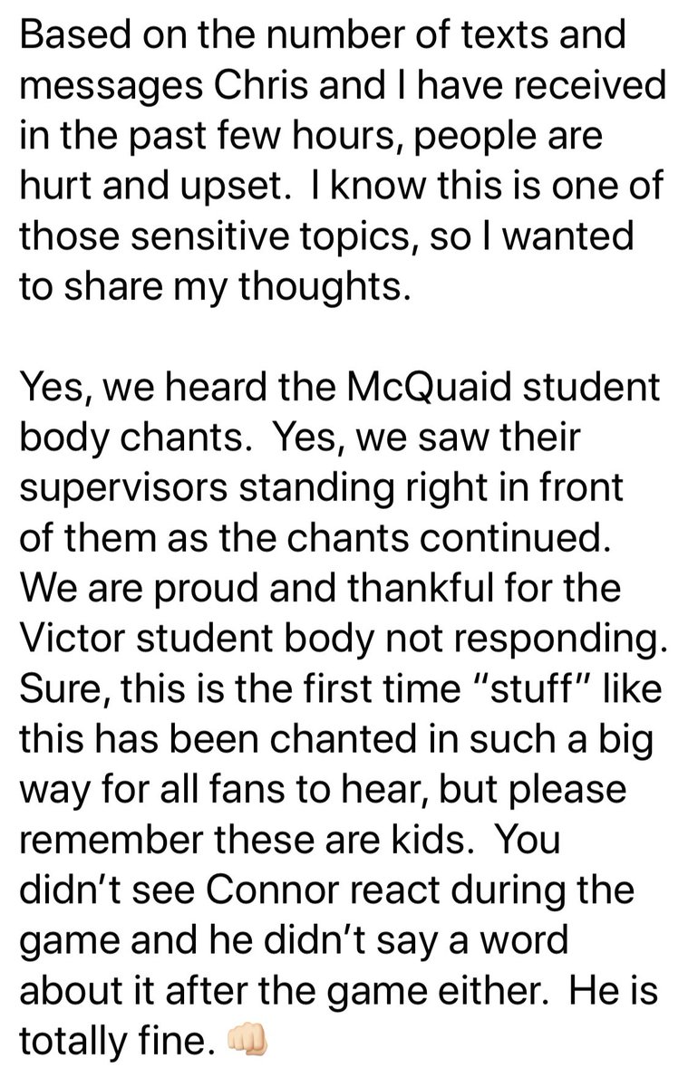 kwilliams44's tweet photo. People are still talking about this, so I want to share my thoughts as a parent so we can all move forward.  

Let it go.  Be kind.  Respect others.  Set a good example.  It all starts with us at home.  💛💙 https://t.co/zLxAHIxBji