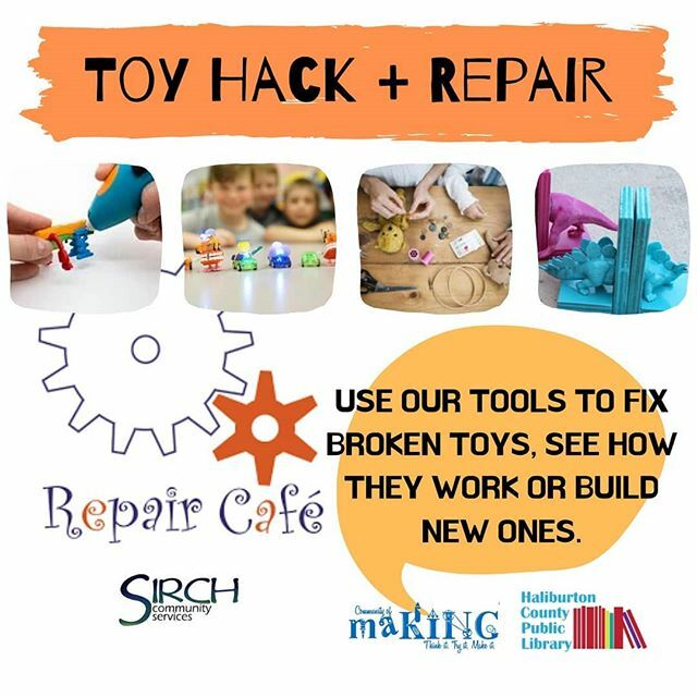 Visit <a href="/haliburtoncpl/">Haliburton County Public Library</a> at the Repair Cafe this coming Saturday at Archie Stouffer School in Minden 10-2pm. This event is put together by <a href="/sirchcs/">SIRCH Community Services</a>. Makers welcome to play at our station, giving old toys new life using our 3Doodler pens. See you there!

#lib… ift.tt/2Tk7voi
