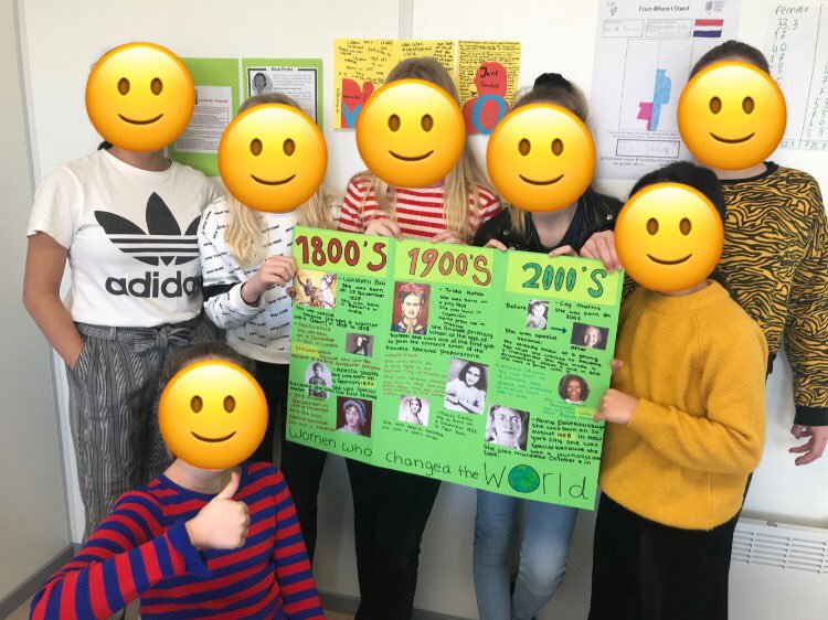 missGaby15's tweet photo. These girls made a beautiful timeline for the ‘women who changed the world project’ @KCdeHoven https://t.co/CSK4CoFff8
